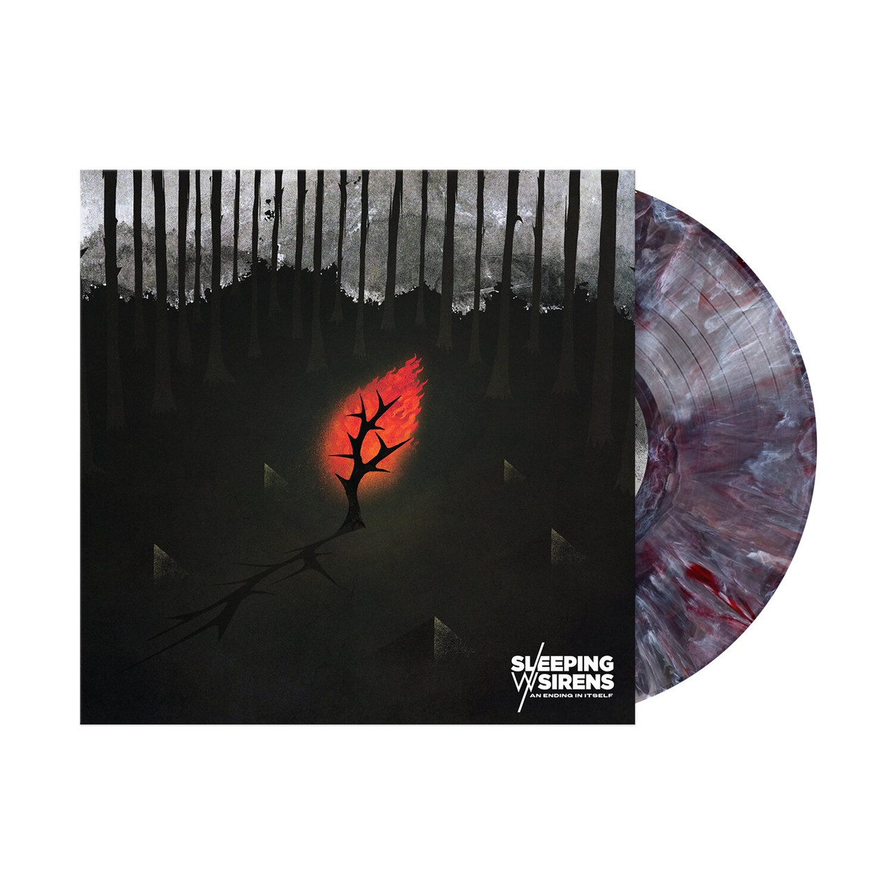 Sleeping With Sirens 'An Ending In Itself' LP Black White Red Swirl Vinyl
