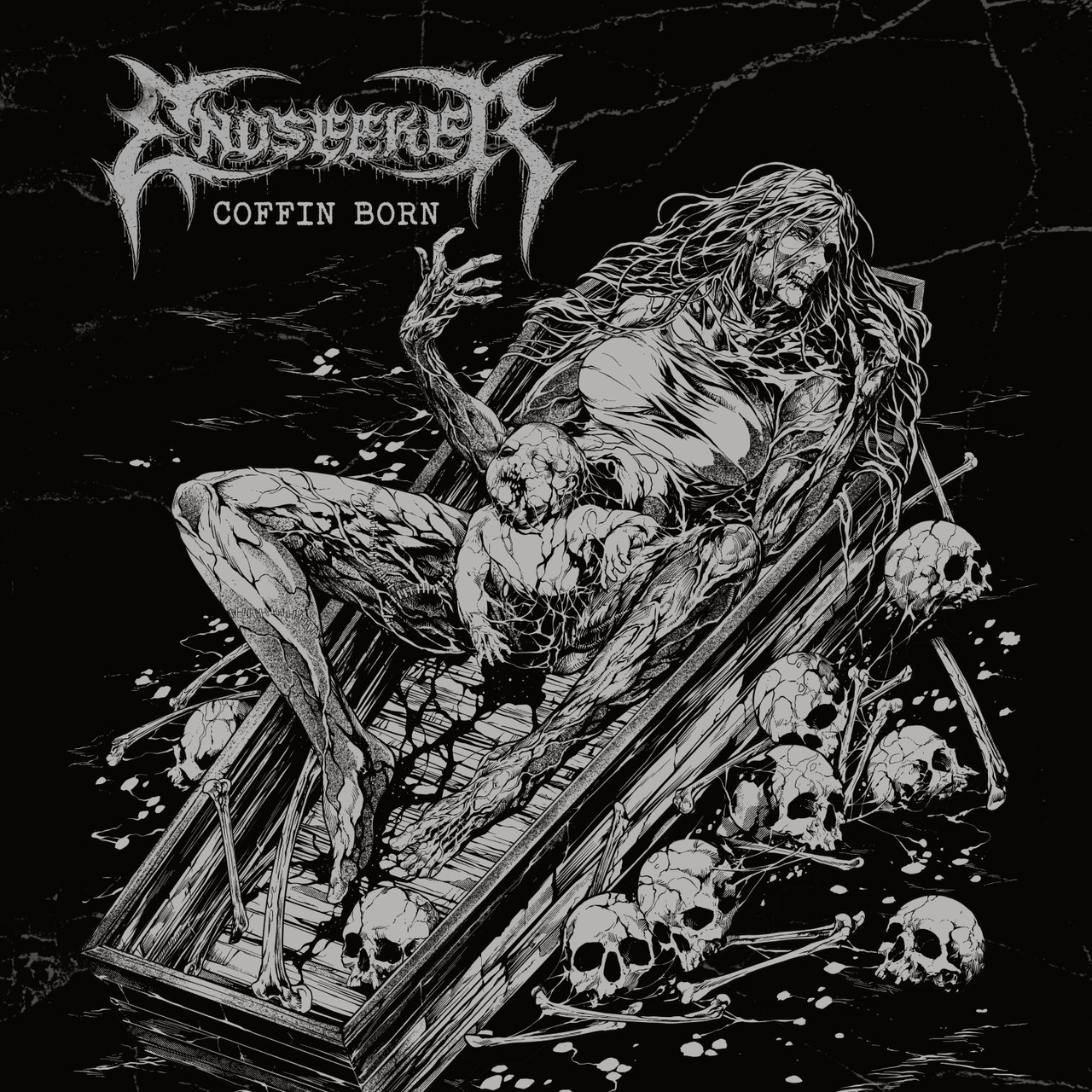 PRE-ORDER - Endseeker 'Coffin Born' EP Vintage Gold Marble Vinyl - RELEASE DATE 19th June 2026