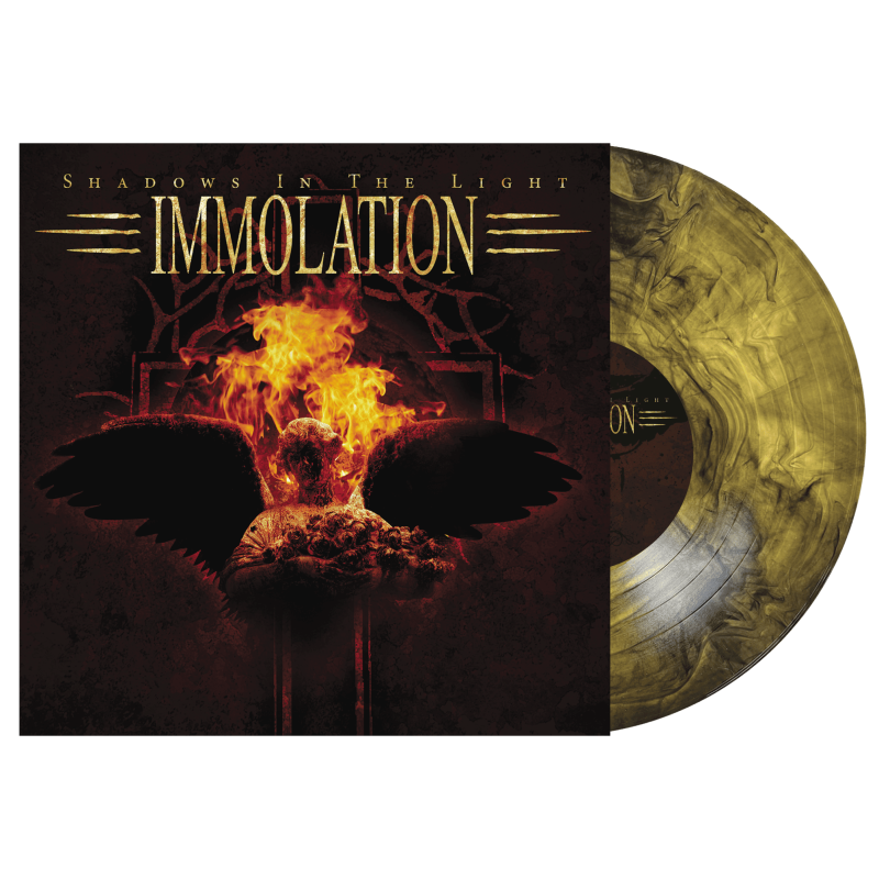 Immolation 'Shadows In The Light' LP Transparent Yellow Black Marbled Vinyl