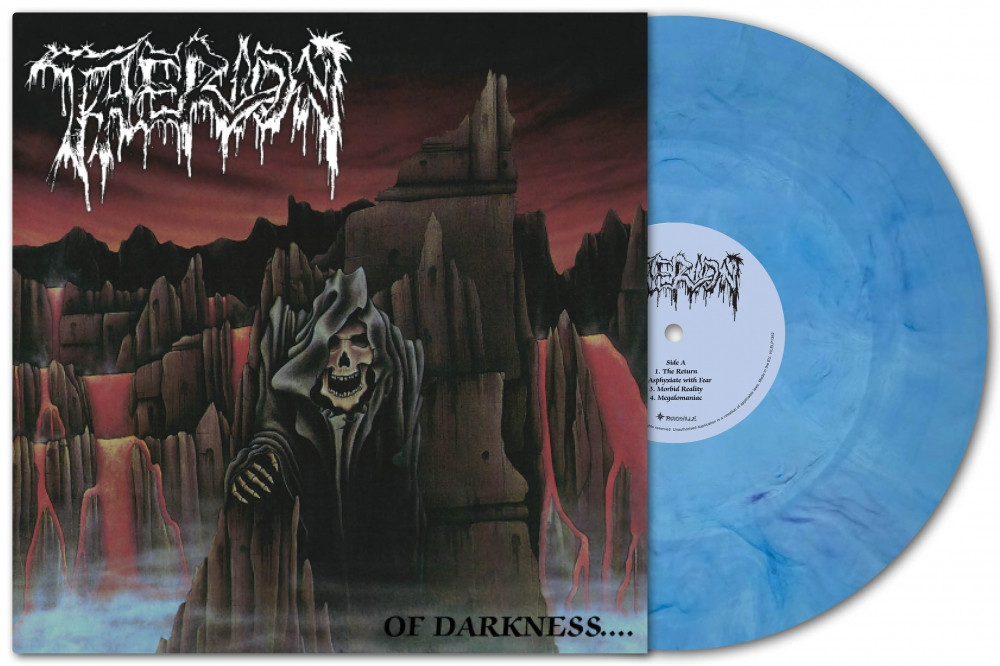 Therion 'Of Darkness...' LP Blue Marble Vinyl