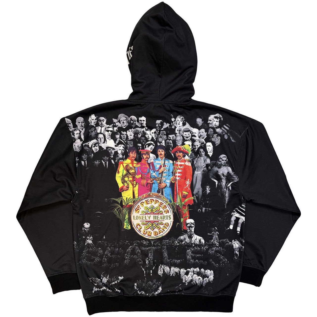The Beatles 'Sgt Pepper v1' (Black) Pull Over Hoodie BACK