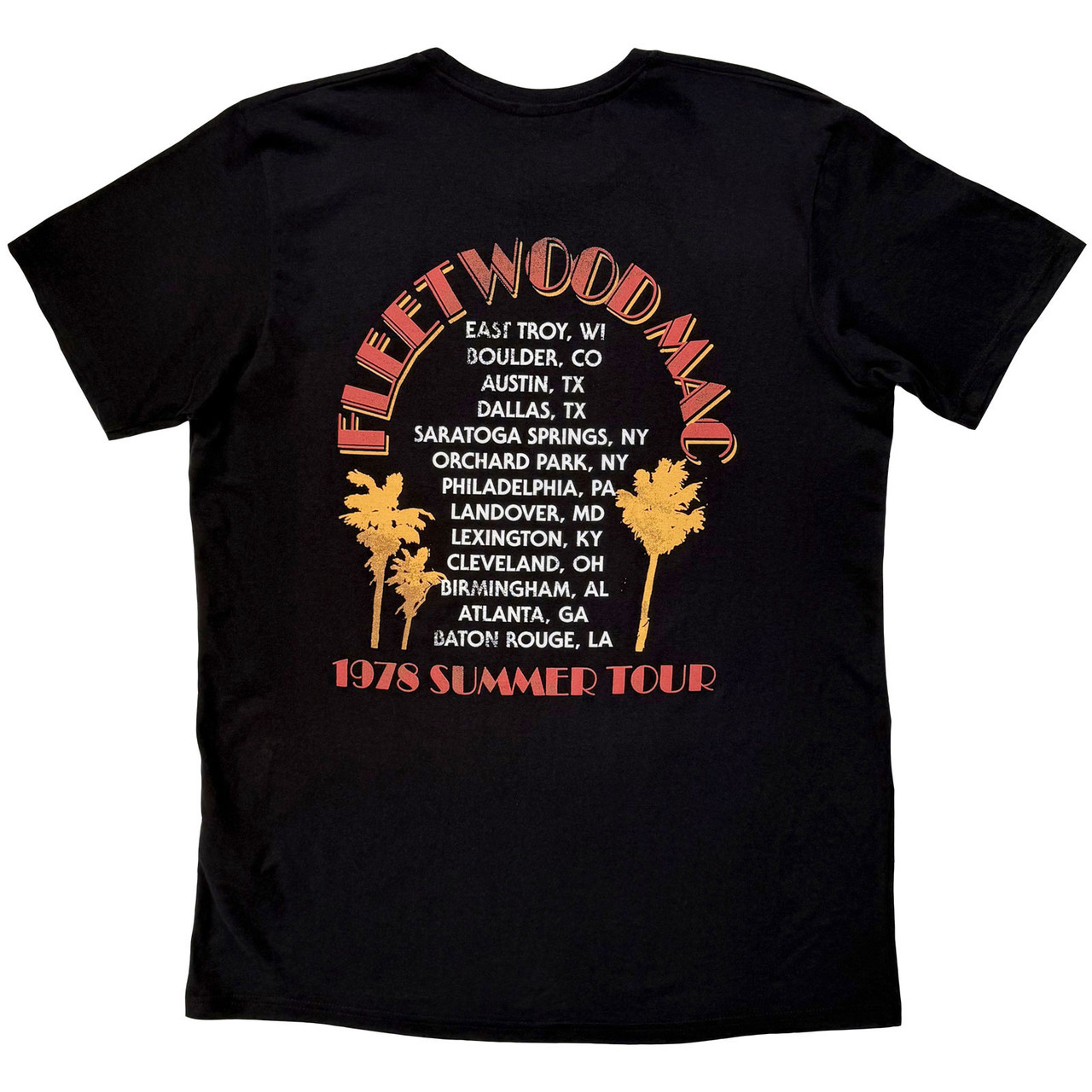 Fleetwood Mac 'Summer Tour' (Black) Carbon T-Shirt