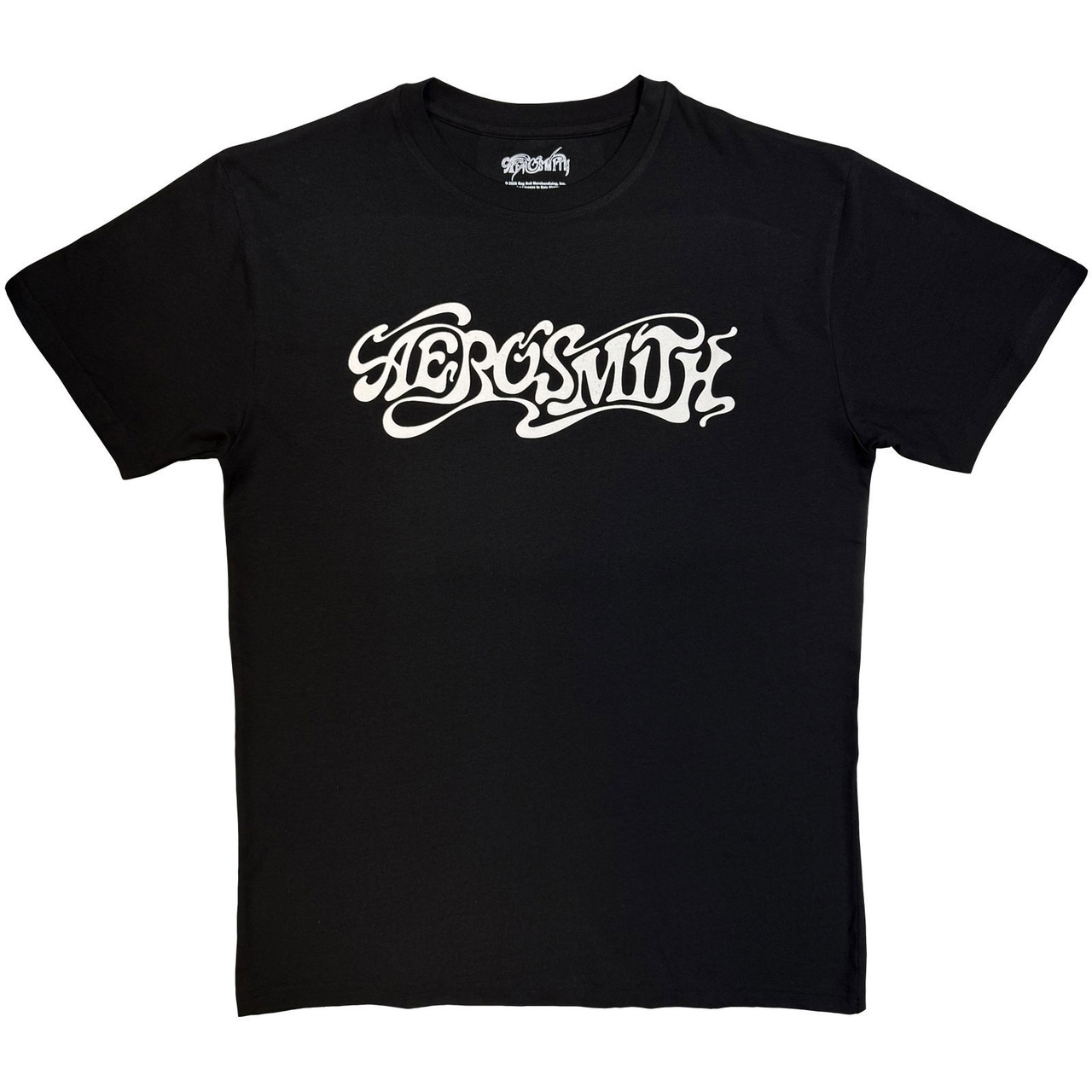 Aerosmith 'Logo Mono' (Black) Eco T-Shirt