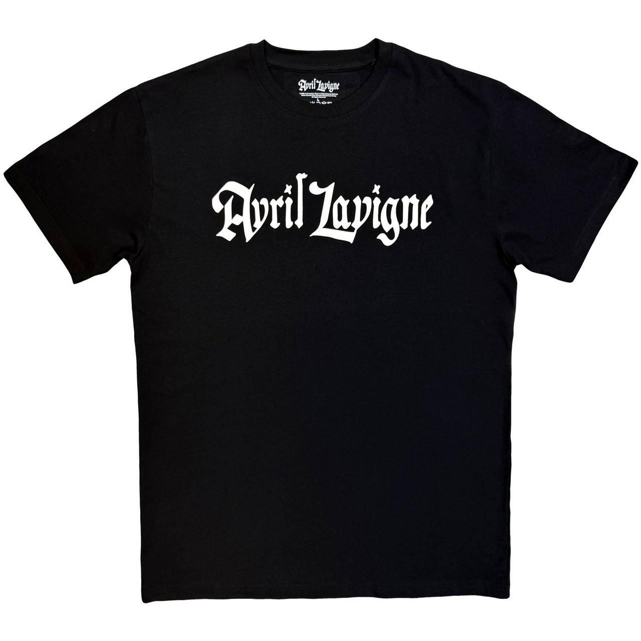 Avril Lavigne 'Logo Mono' (Black) Eco T-Shirt