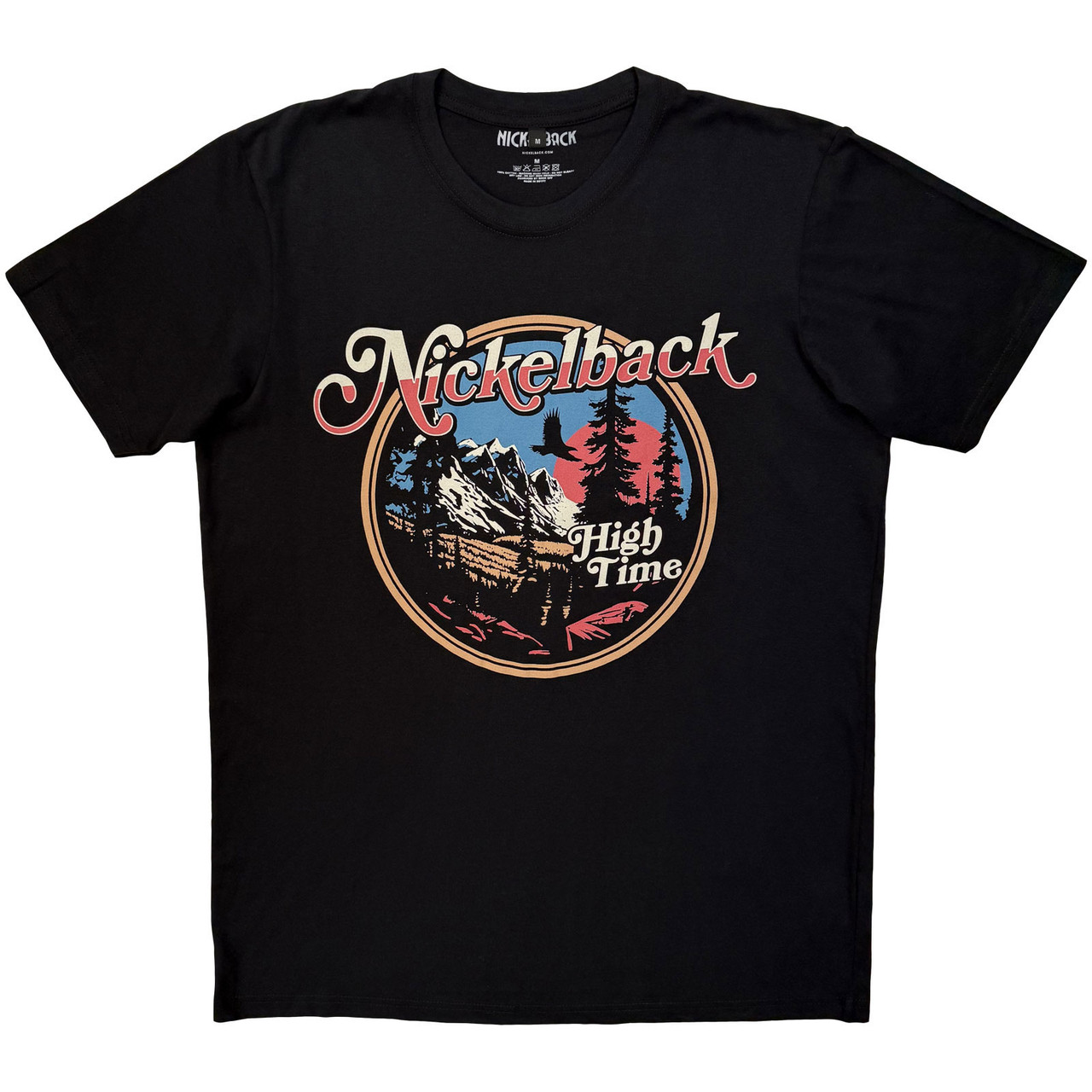 Nickelback 'High Time' (Black) Carbon T-Shirt
