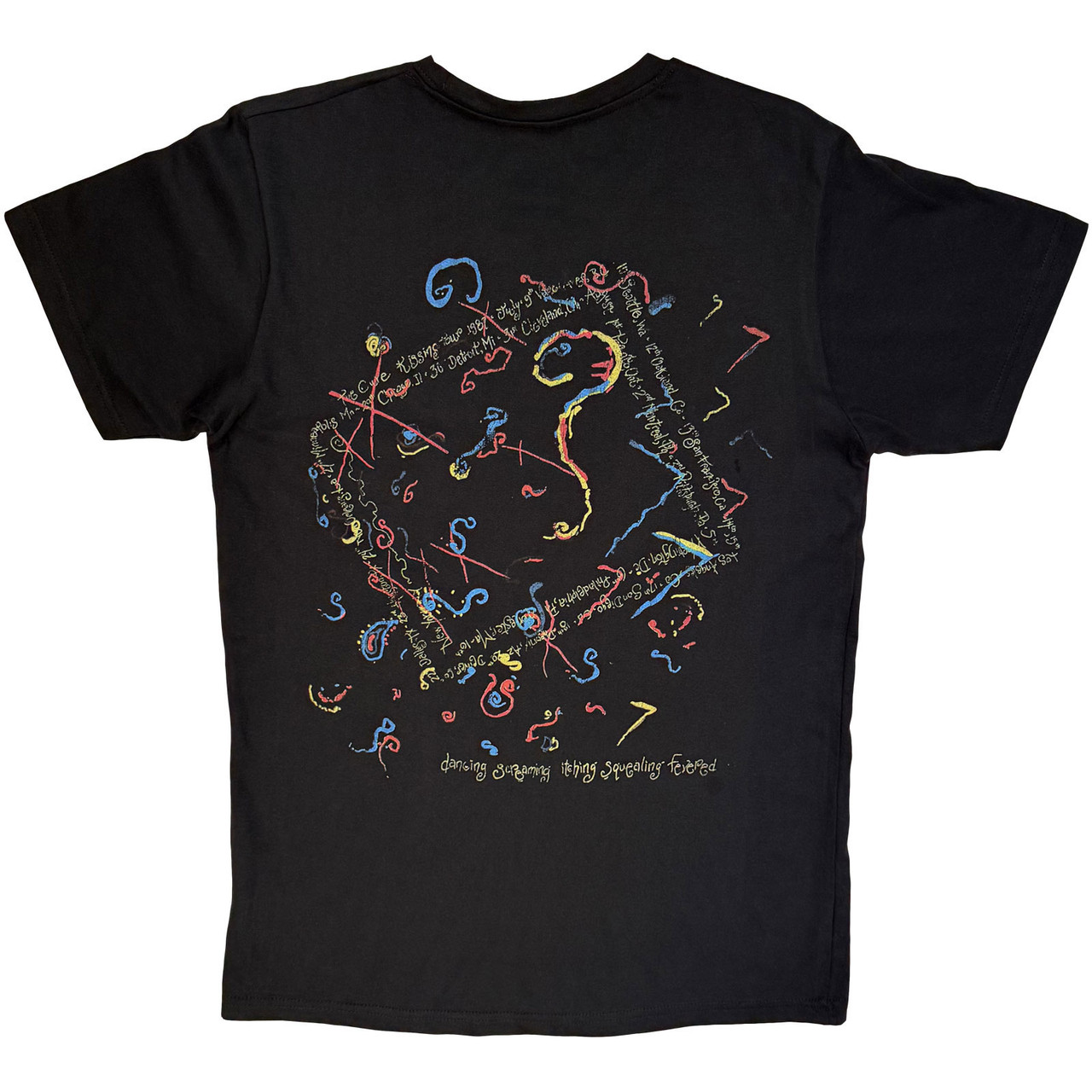 The Cure 'Kiss Me Vintage' (Black) Carbon T-Shirt