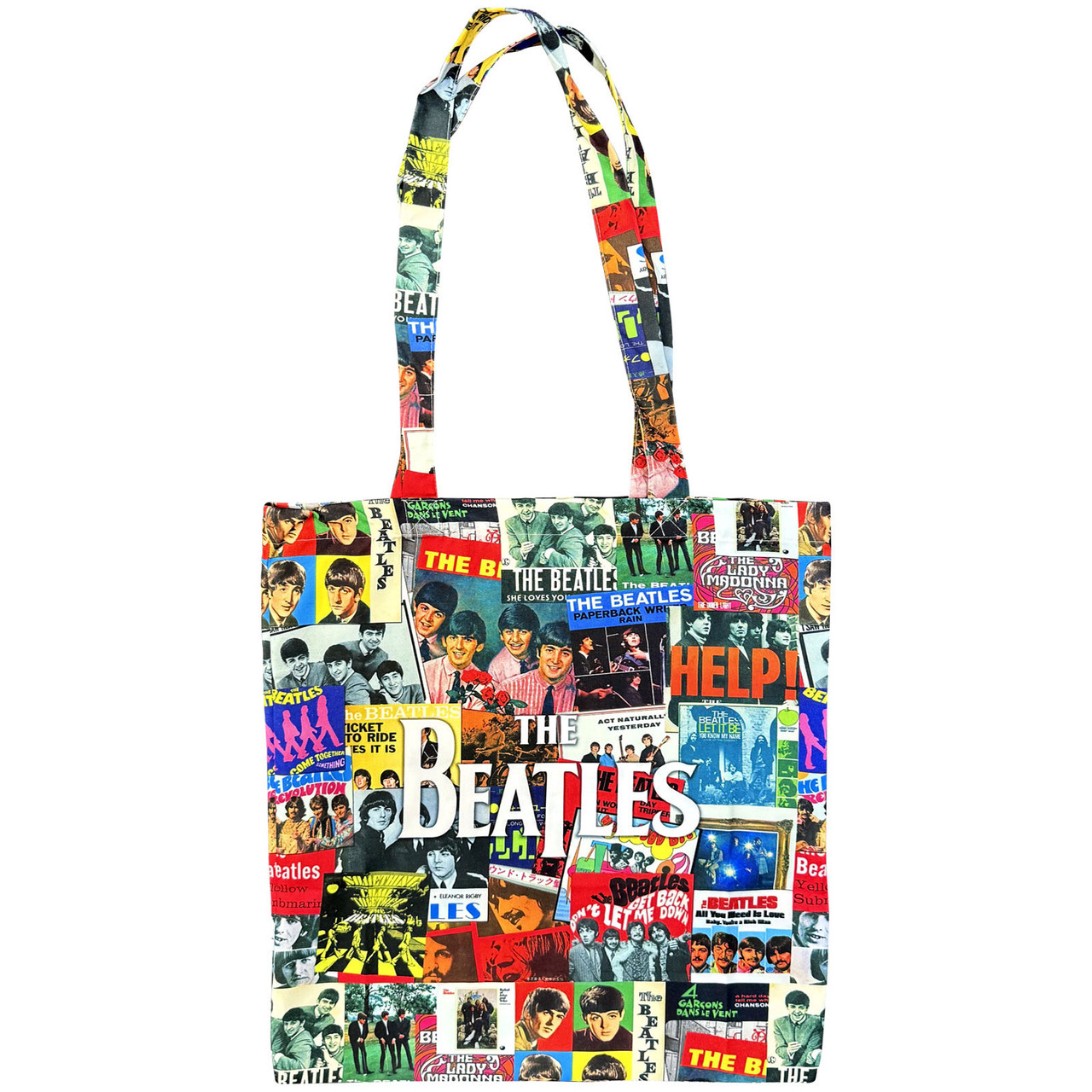 The Beatles 'Single Covers' Cotton Tote Bag