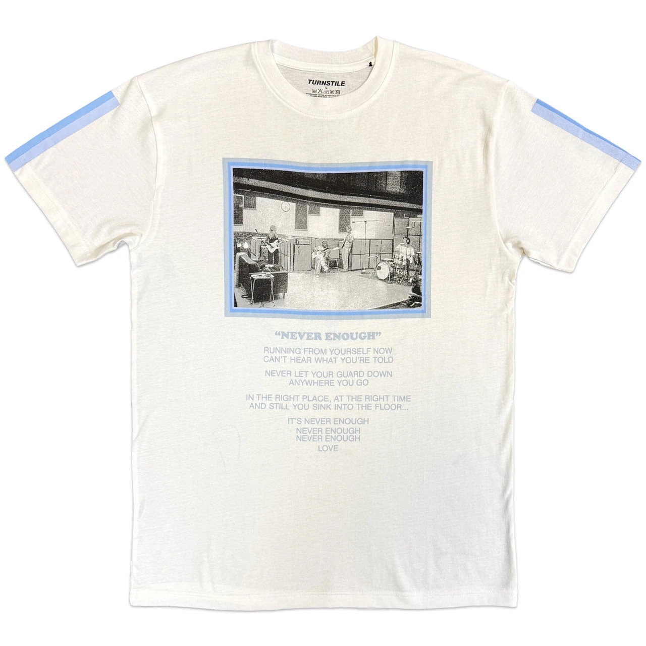 Turnstile 'Never Enough Studio' (White) Eco T-Shirt
