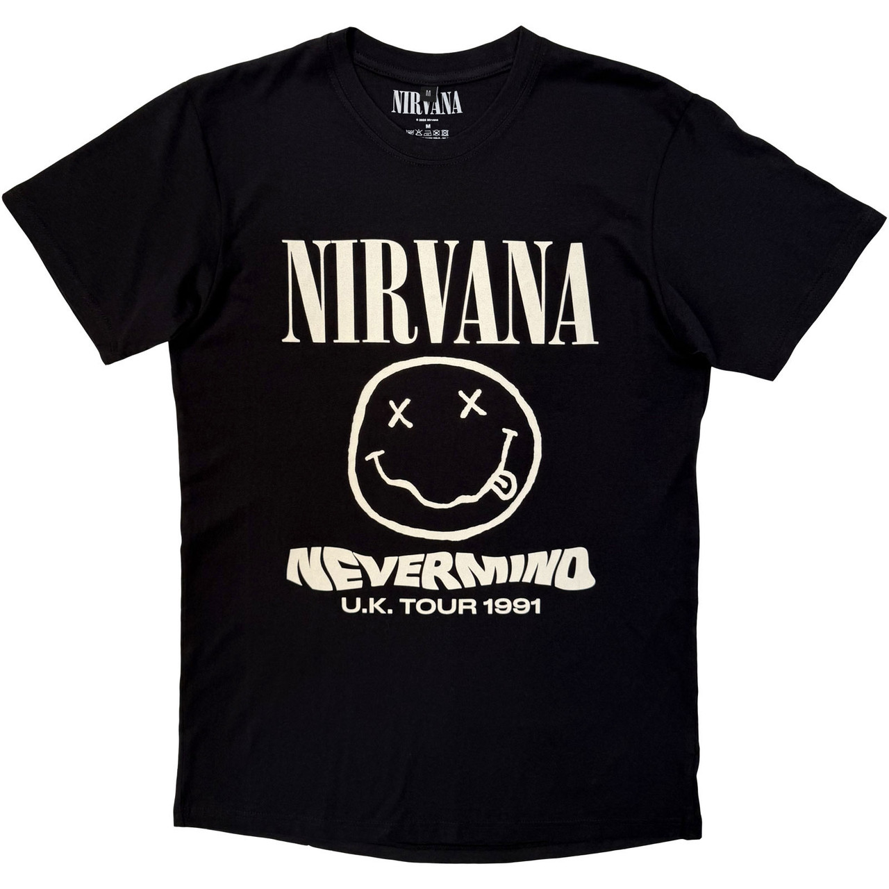 Nirvana 'Tour '91' (Black) Carbon T-Shirt