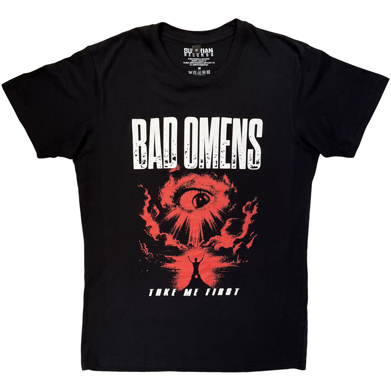 Bad Omens 'Red Eye' (Black) Carbon T-Shirt