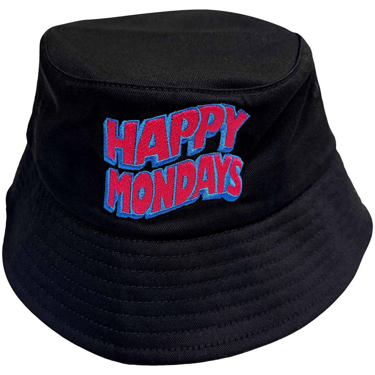 Happy Mondays 'Wavy Logo' (Black) Bucket Hat