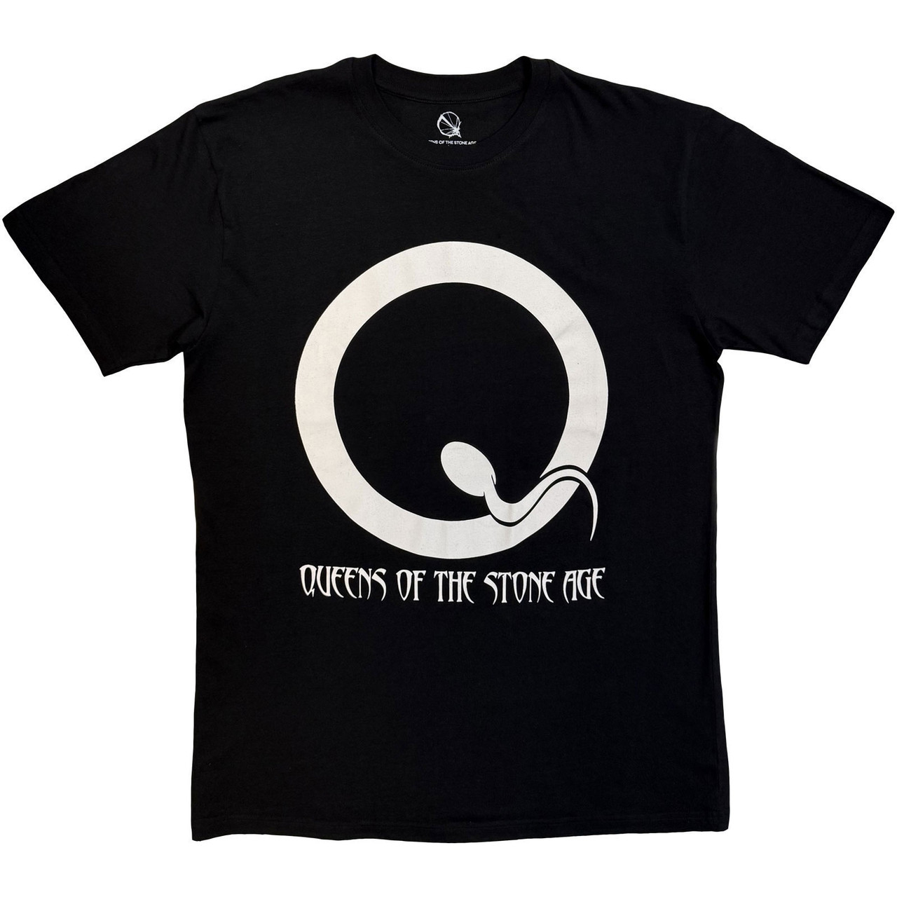 Queens Of The Stone Age 'Sperm Logo Mono' (Black) Eco T-Shirt
