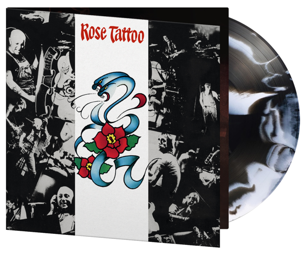 Rose Tattoo 'Rose Tattoo' LP 180g White Black Swirl Vinyl