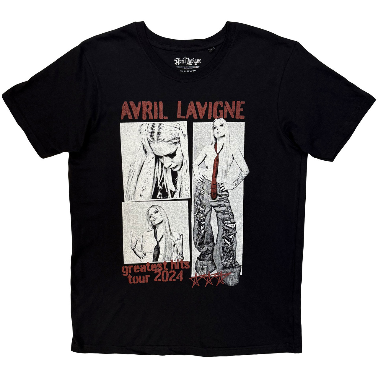 Avril Lavigne 'Greatest Hits' (Black) T-Shirt
