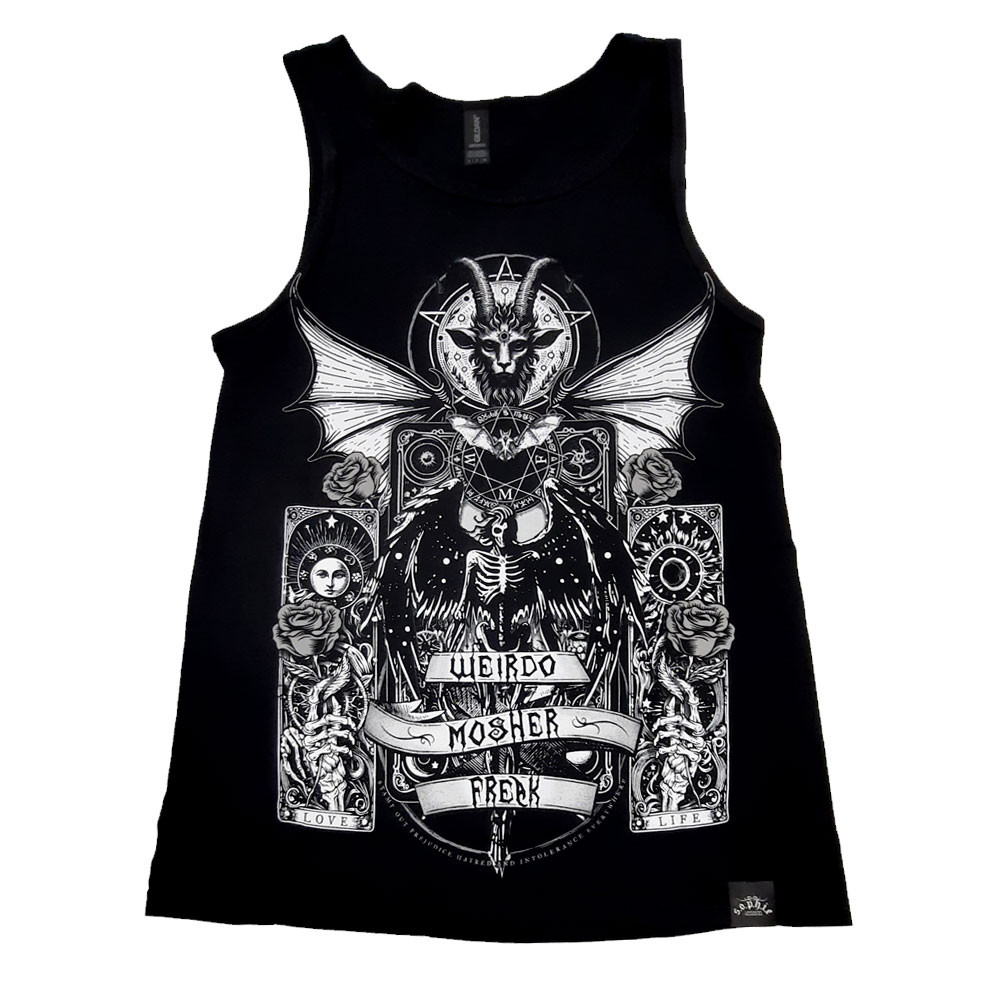 SLF 'Weirdo Mosher Freak Slate' (Black) Vest
