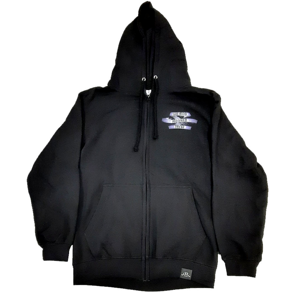 mothzmoshpit パーカー osk__6 SLF 'Weirdo Mosher Freak Amethyst' (Black) Hoodie | Eyesore Merch