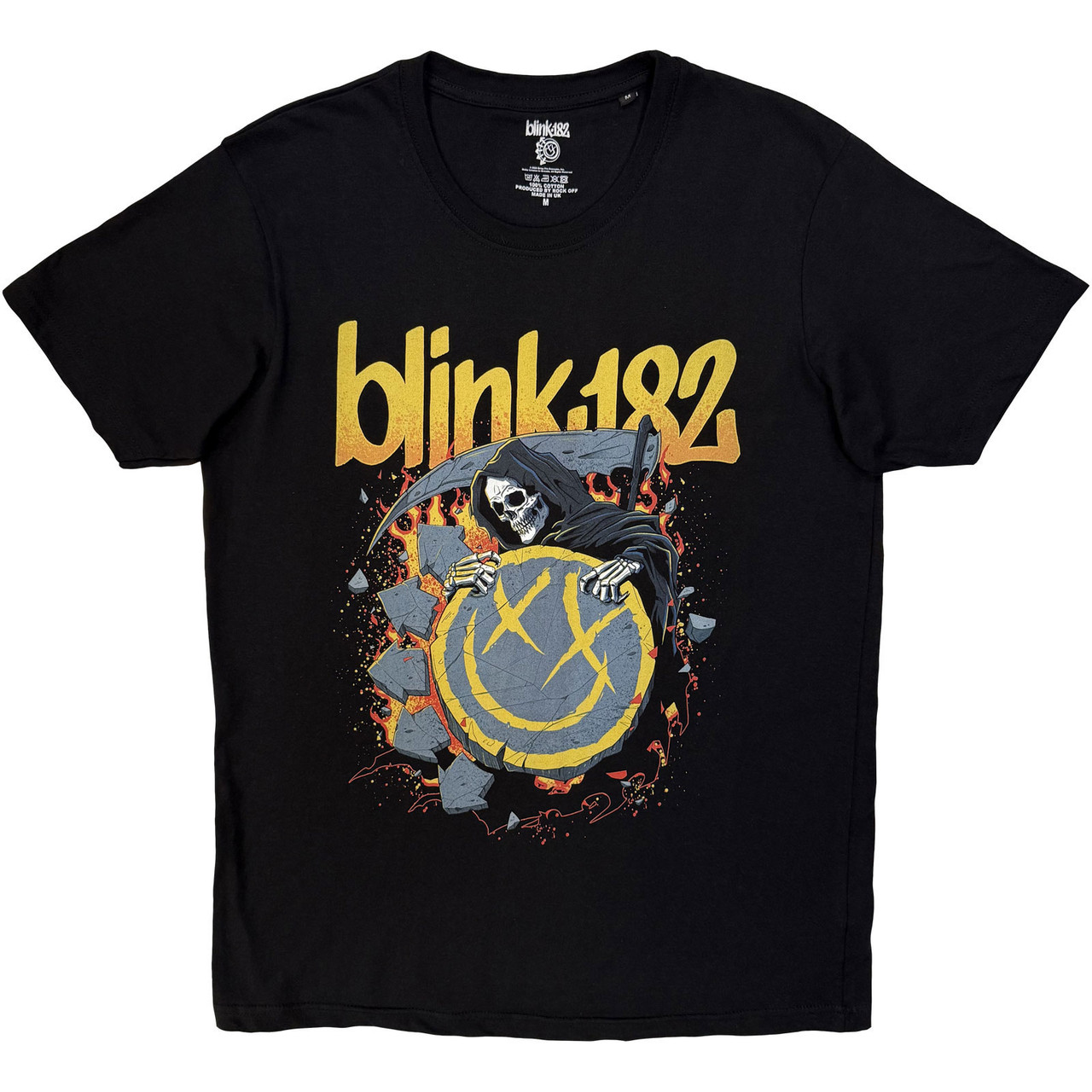 Blink-182 'Reaper Smiley' (Black) T-Shirt
