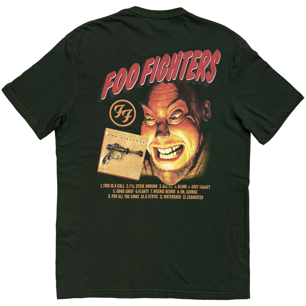 Foo Fighters 'Exhausted' (Green) T-Shirt