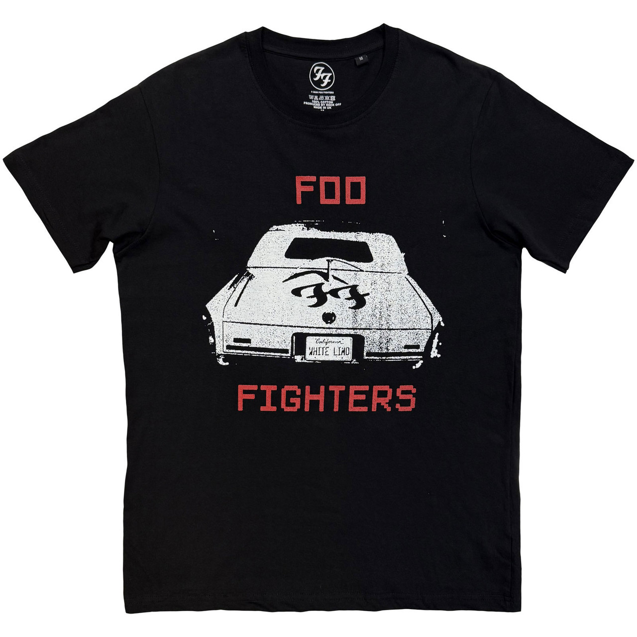 Foo Fighters 'White Limo' (Black) T-Shirt