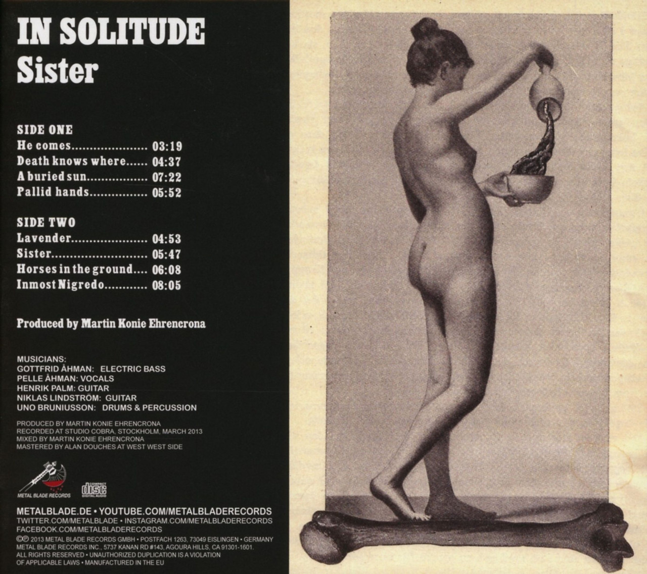 In Solitude 'Sister' CD