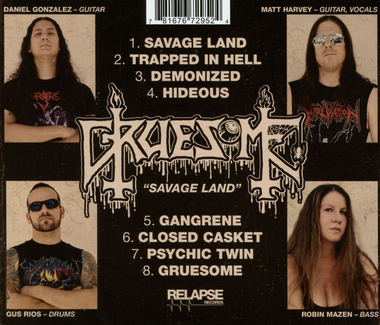 Gruesome 'Savage Land' CD