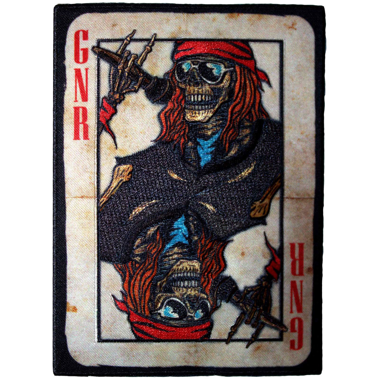 Guns N' Roses 'Playing Card' Iron On Woven Patch