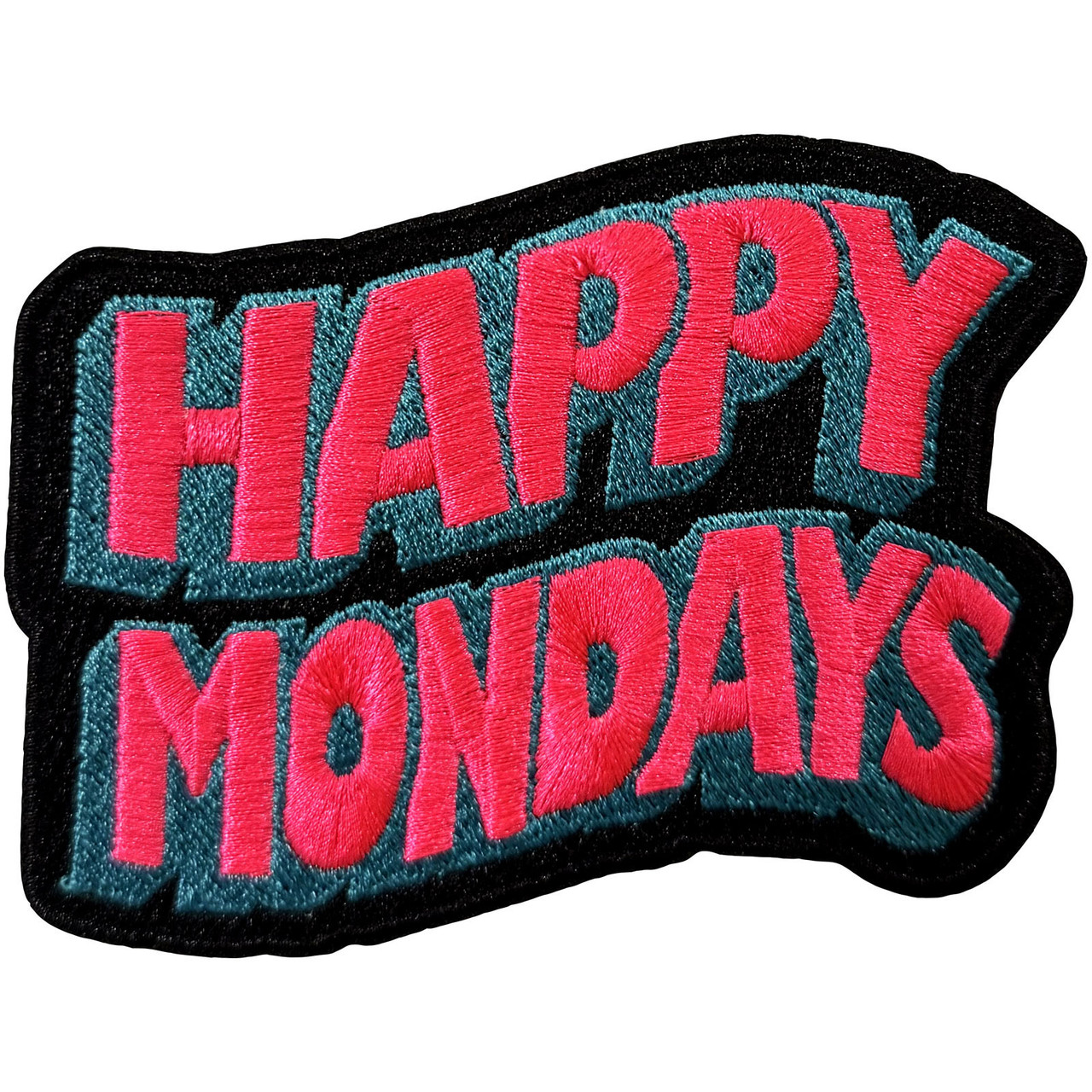 Happy Mondays 'Wavy Logo' Iron On Woven Patch
