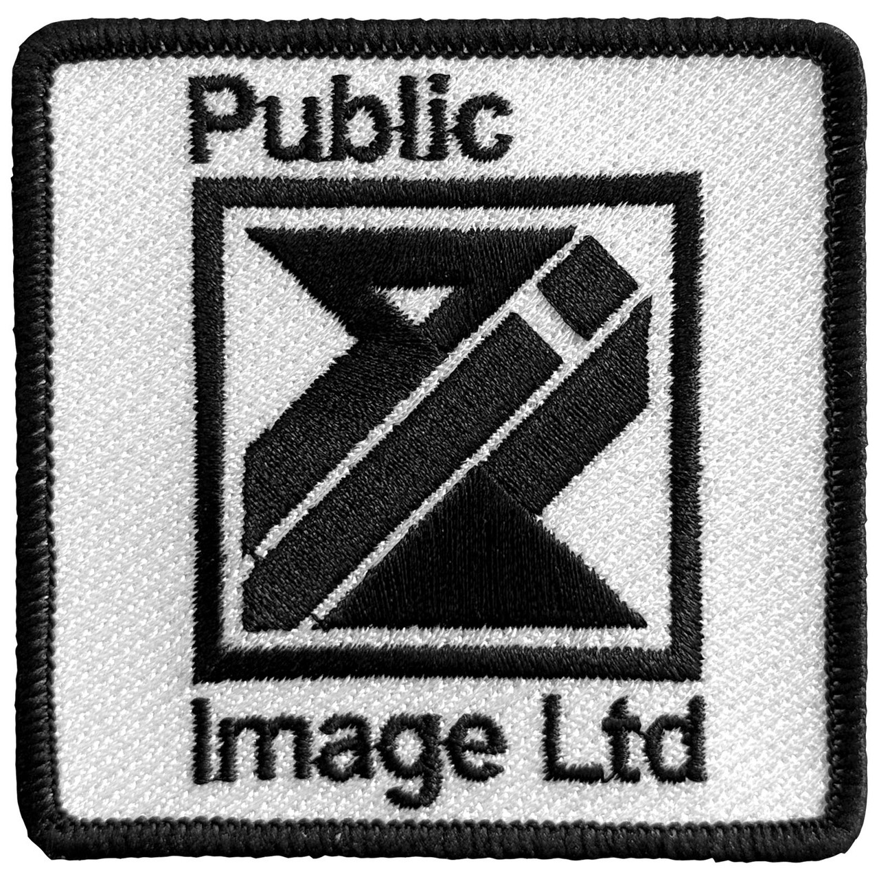 Public Image Ltd 'Diamond Logo & Text' Iron On Woven Patch