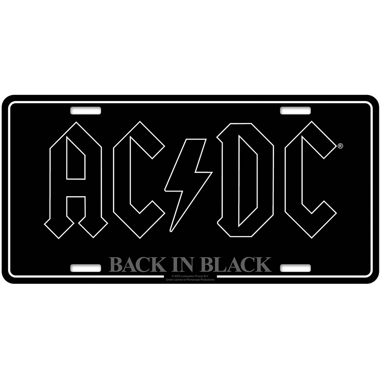AC/DC 'Back In Black' Number Plate