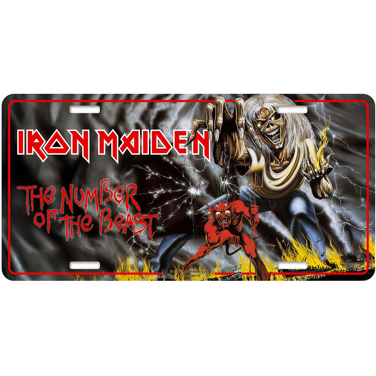 Iron Maiden 'Number Of The Beast' Number Plate