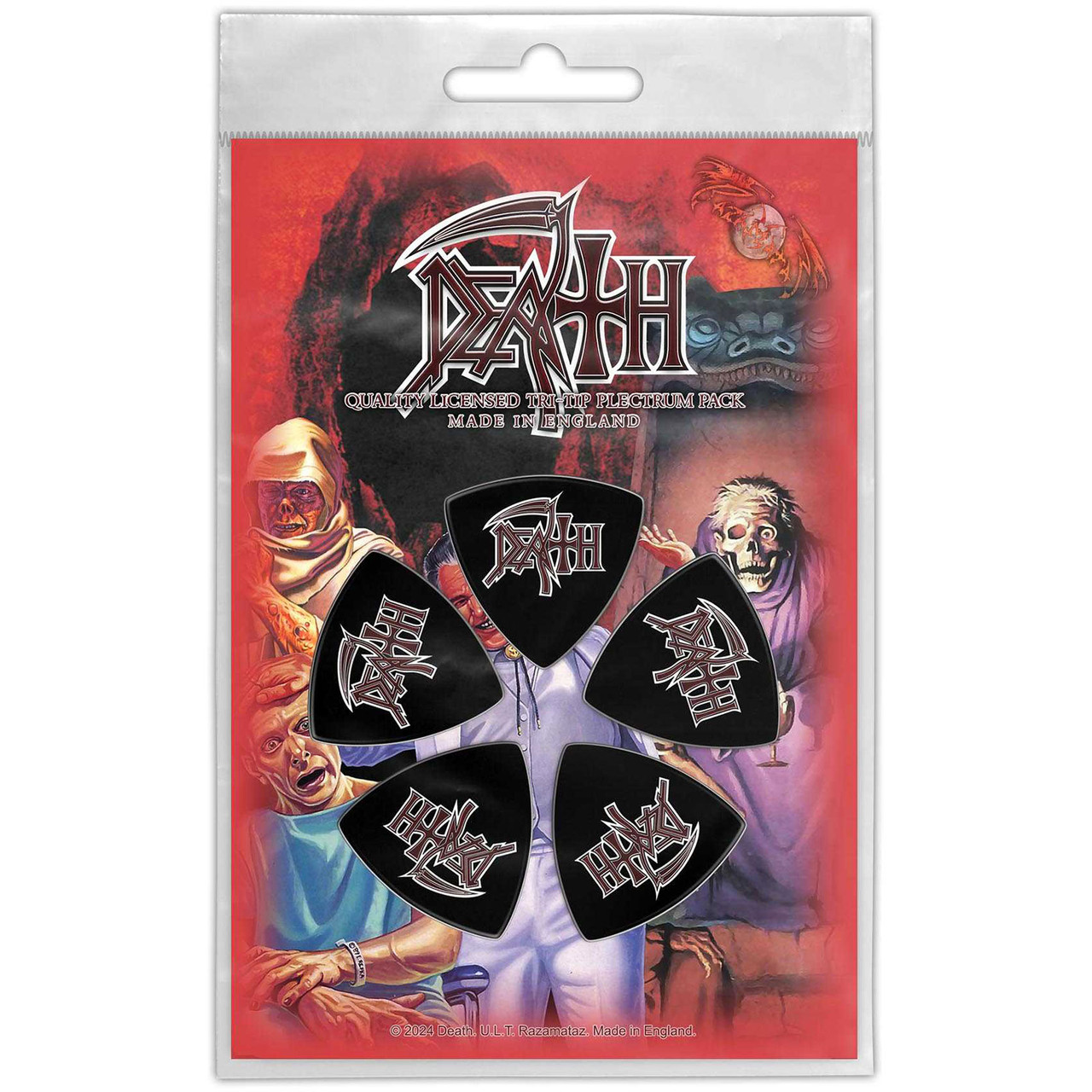 Death 'Logo' Tri-Tip Plectrum Pack
