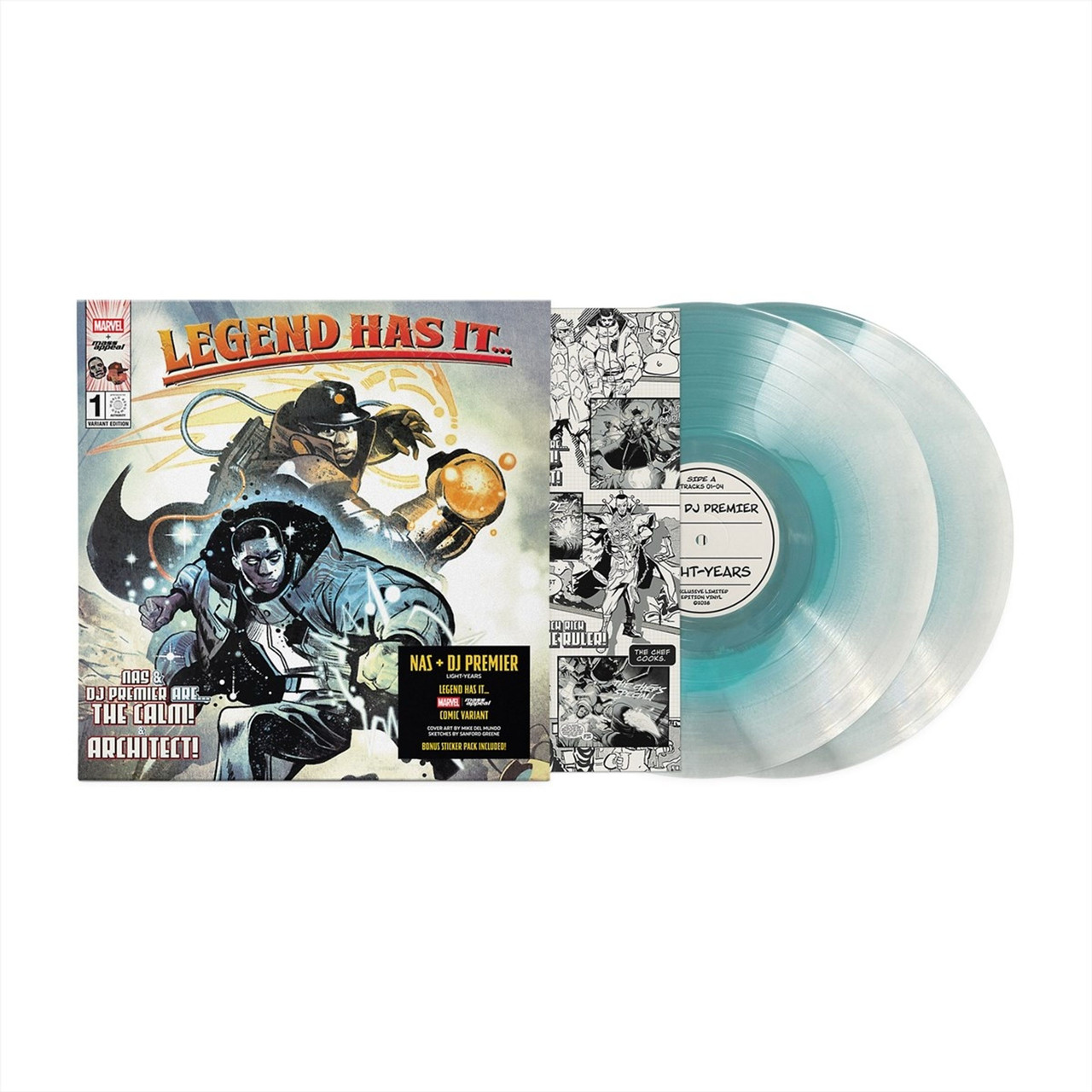 Nas & DJ Premier 'Light-Years' (Marvel Variant) 2LP Celestial Freeze Vinyl