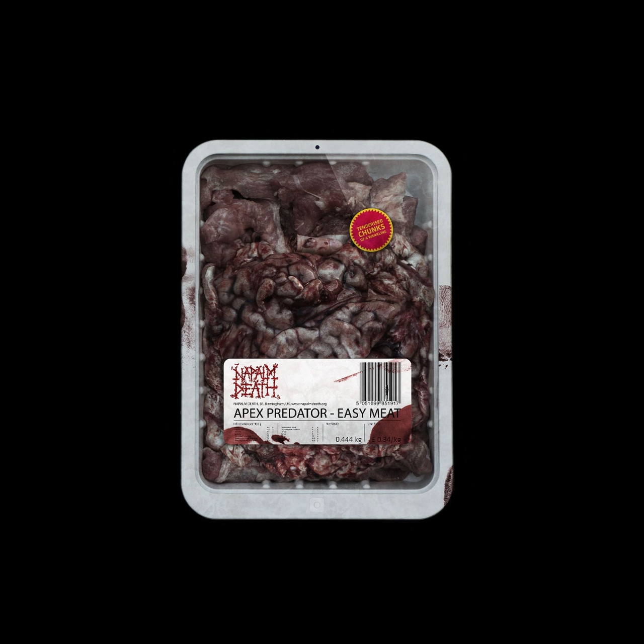 PRE-ORDER - Napalm Death 'Apex Predator - Easy Meat' LP Black Vinyl - RELEASE DATE 7th August 2026