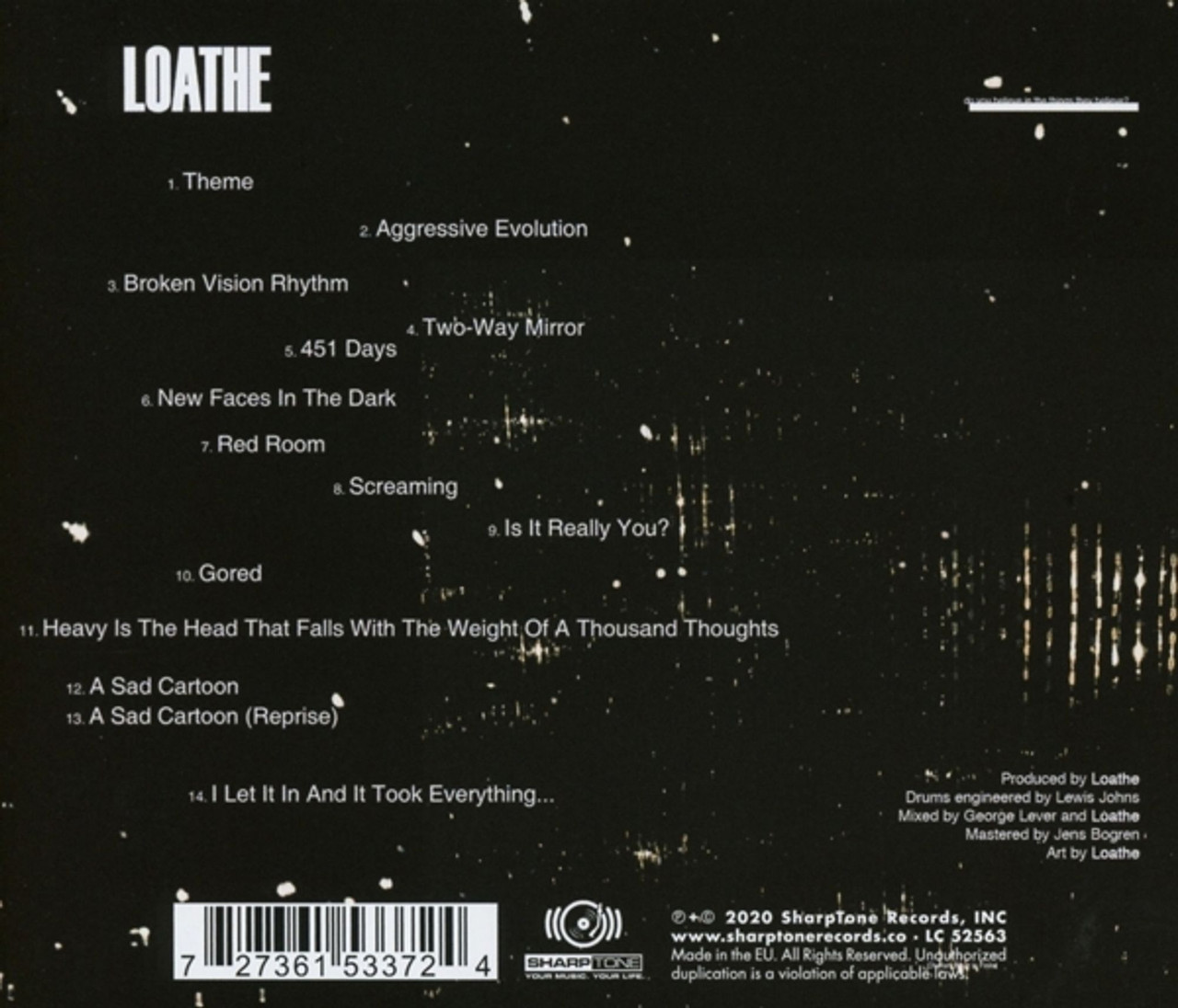 Loathe 'I Let It In And It Took Everything' CD