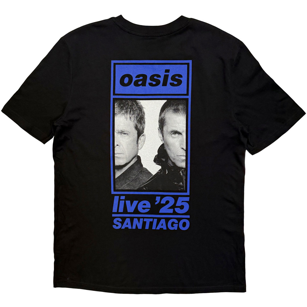 Oasis 'Santiago Half Faces Fan Store' (Black) T-Shirt