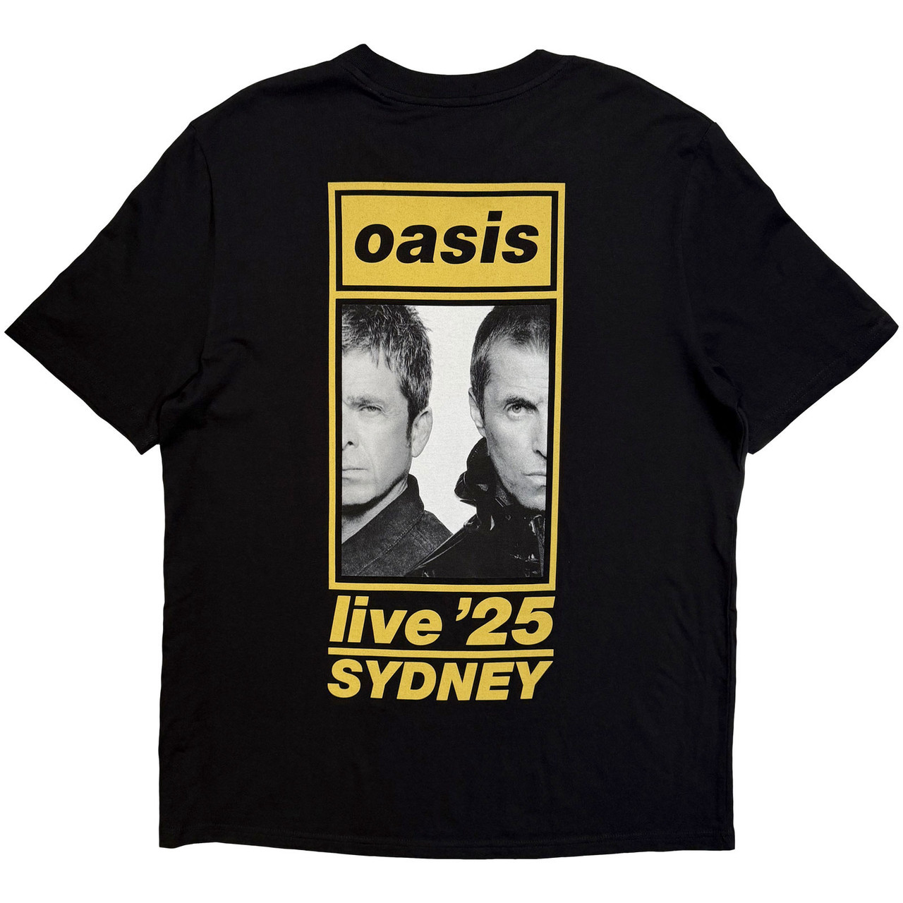 Oasis 'Sydney Half Faces Fan Store' (Black) T-Shirt