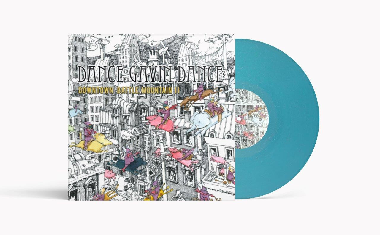 PRE-ORDER - Dance Gavin Dance 'Downtown Battle Mountain II' (15 Year Anniversary Edition) LP Light Blue Glitter Colour Vinyl - RELEASE DATE 24th July 2026