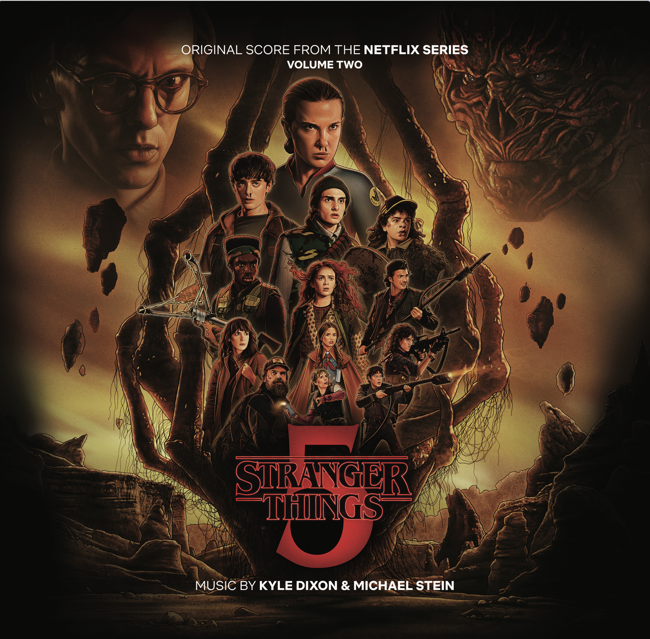 PRE-ORDER - Kyle Dixon & Michael Stein - 'Stranger Things 5 (Original Score) Volume 2' 2LP Metallic Silver Vinyl - RELEASE DATE 17th July 2026