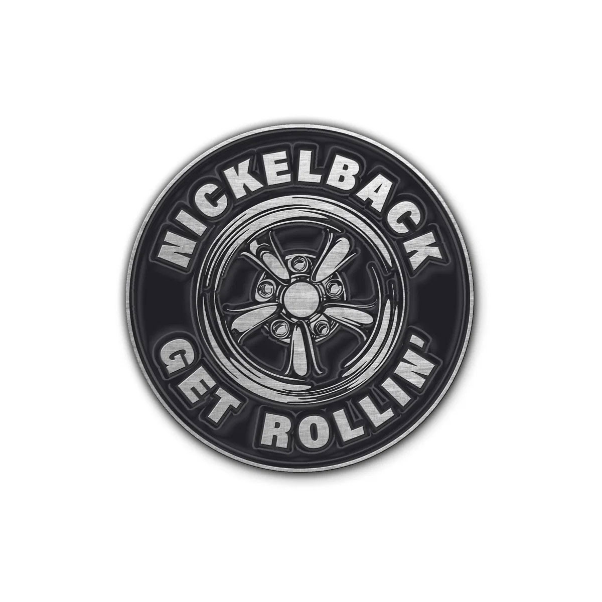 Nickelback 'Get Rollin v1'' Pin Badge