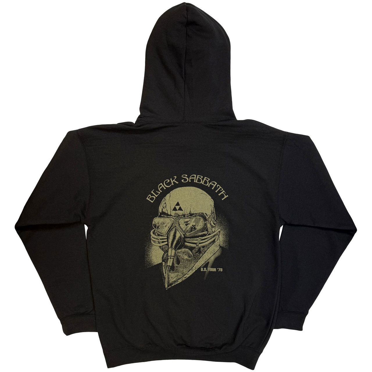 Black Sabbath 'Pocket Logo US Tour '78' (Black) Pull Over Hoodie