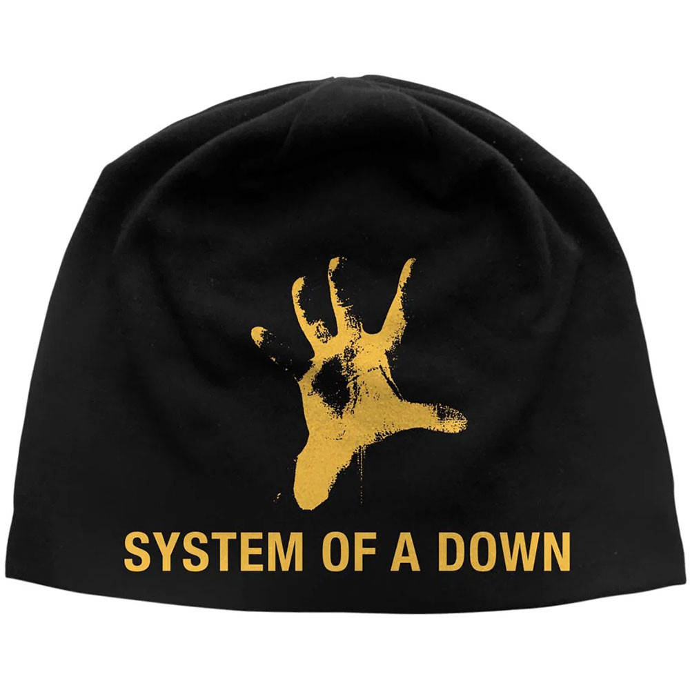 System of a Down 'Hand JD Print' (Black) Beanie Hat
