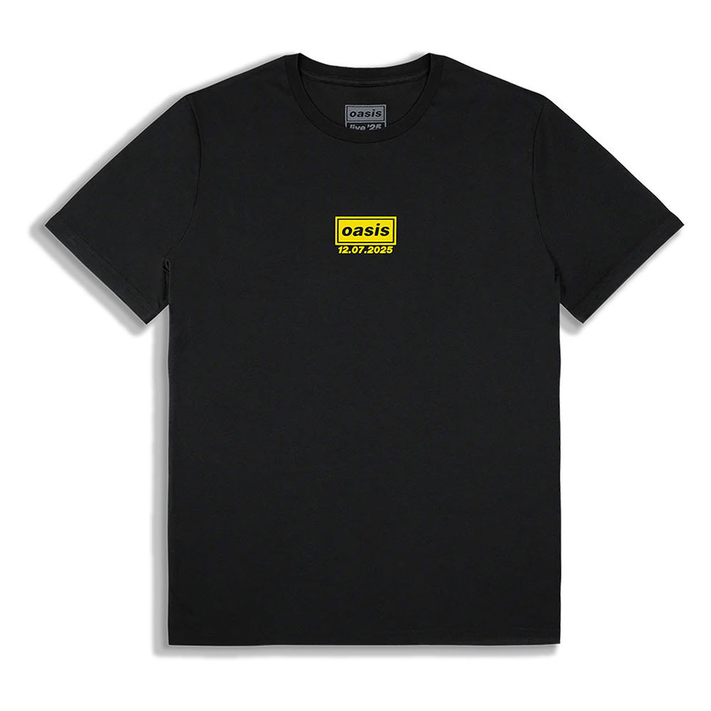 Oasis 'Manchester 12 July Event' (Black) T-Shirt