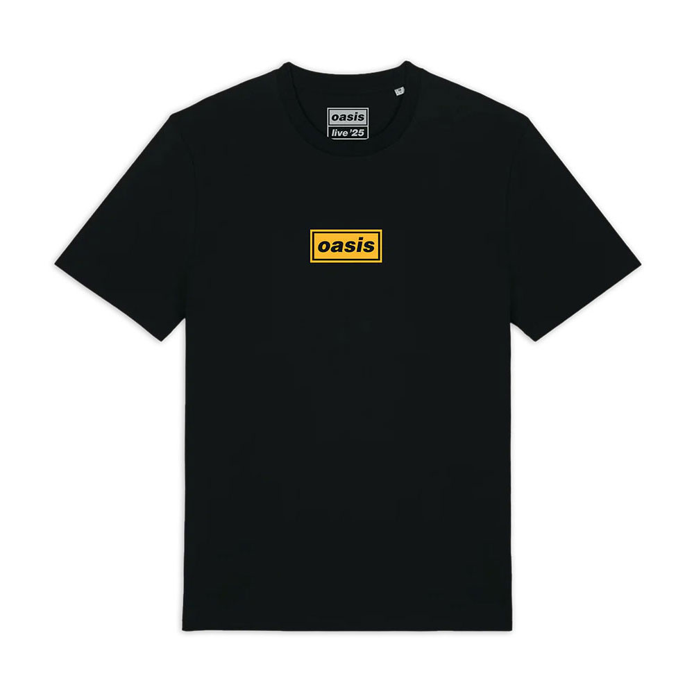 Oasis 'East Rutherford Half Faces Fan Store' (Black) T-Shirt