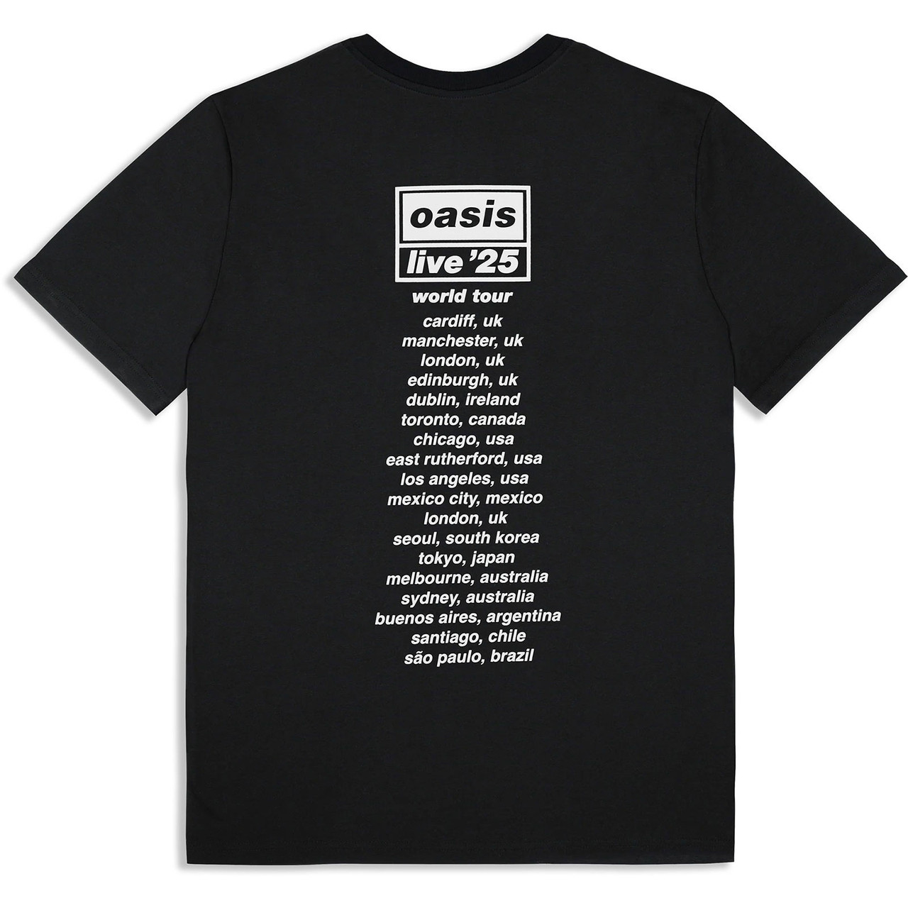 oasis live '25 Tシャツ Black Lサイズ 10月25日 OAS25TS03MB_BACK__80958.