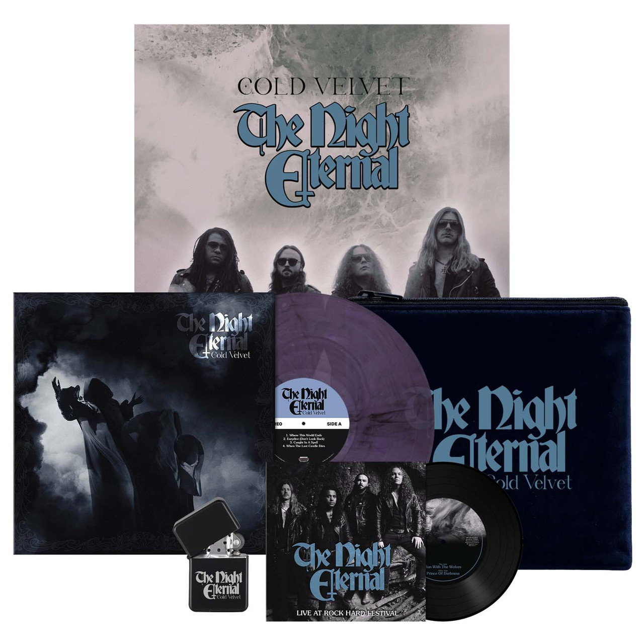 PRE-ORDER - The Night Eternal 'Cold Velvet' LP Clear Purple w/Black Smoke Vinyl +7" - RELEASE DATE 21st August 2026