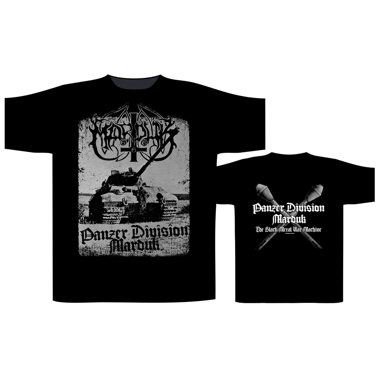 Marduk 'Panzer Division Marduk 2020' (Black) T-Shirt