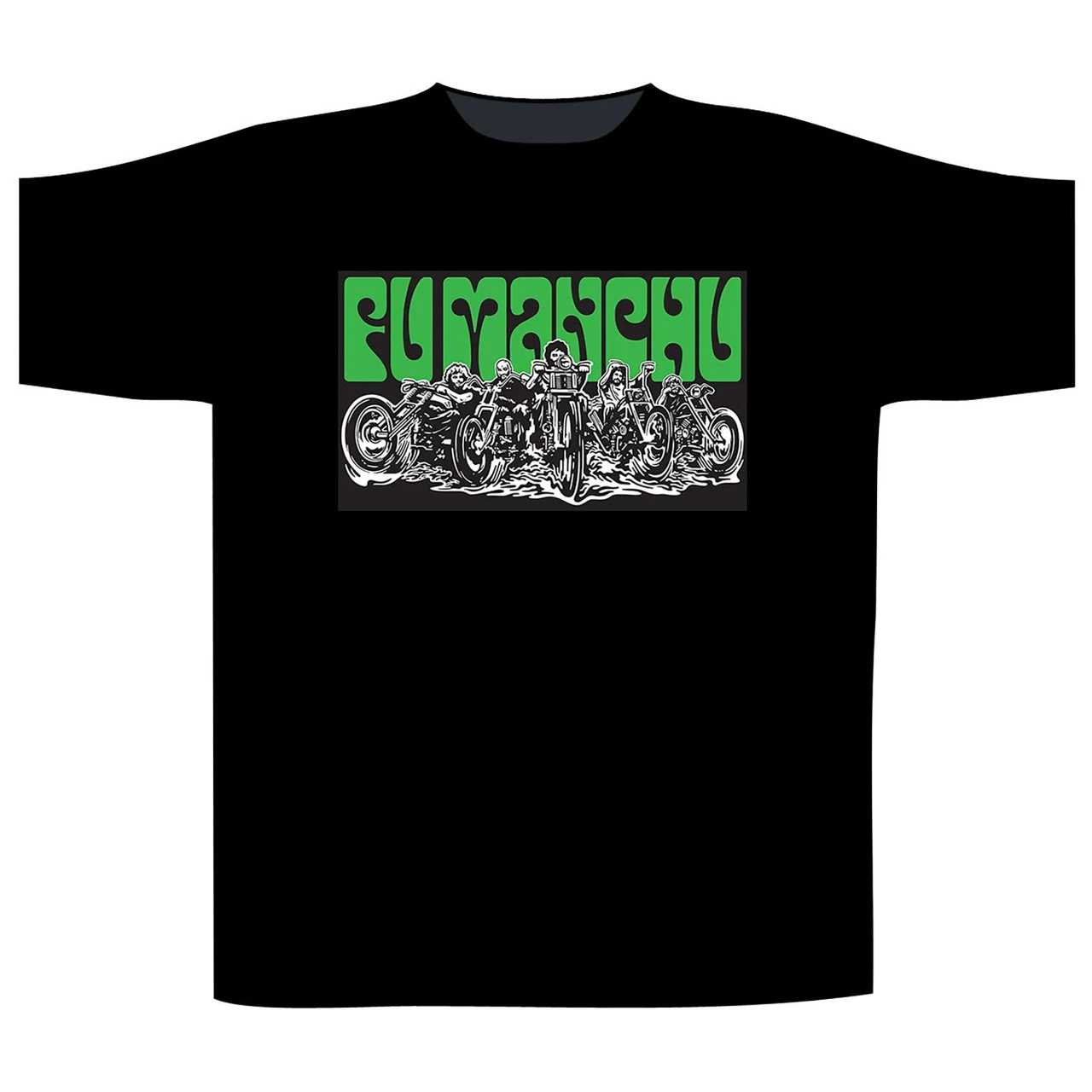 Fu Manchu 'Biker' (Black) T-Shirt