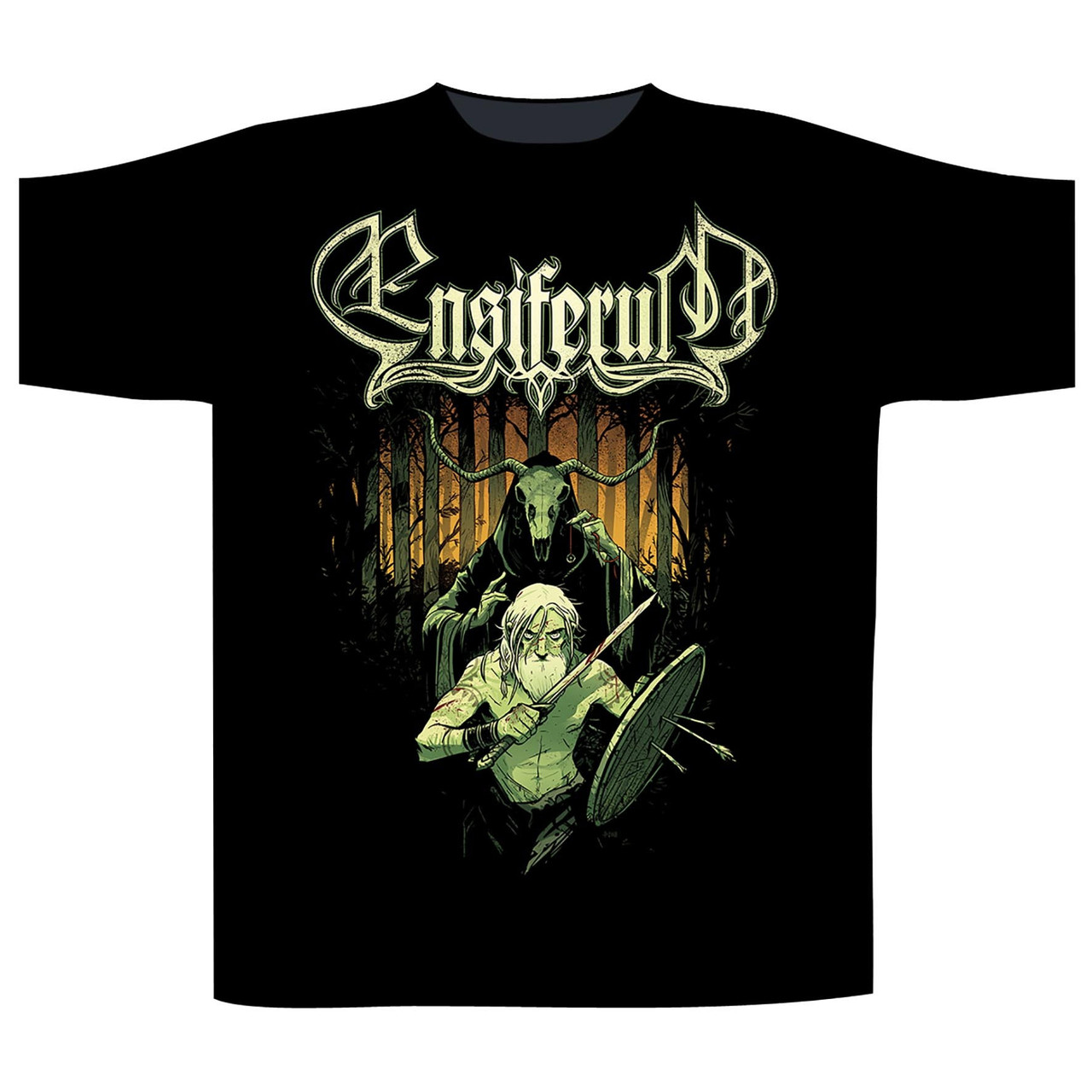 Ensiferum 'Shaman' (Black) T-Shirt