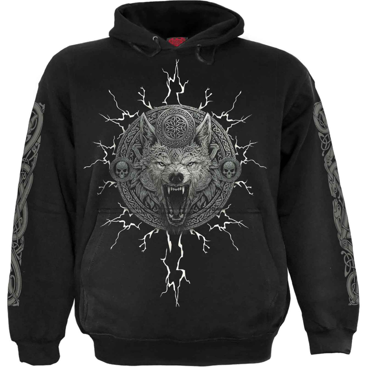 Spiral 'Valhalla' (Black) Pull Over Hoodie