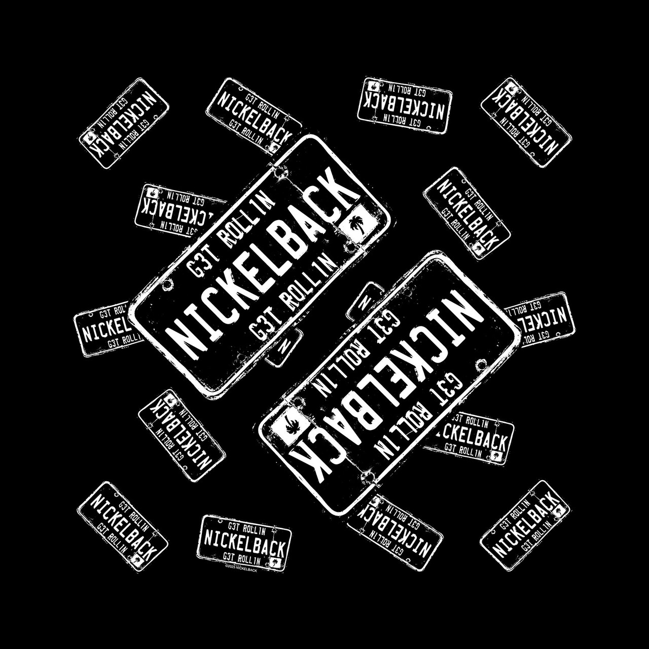 Nickelback 'Get Rollin'' (Black) Bandana